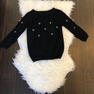 Sweater with Bird Detail. NWOT